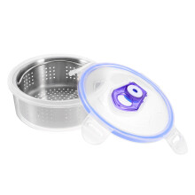 Sealed Pantry Basket with Steel Drainer for Fridge