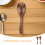 1 Set Wooden Salad Spoon Fork for Mixing Serving 8