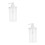 2pcs Syrup Pump Dispenser Hand Press Bottle 10