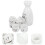 1 Set Japanese Sake Flagon Cups Ceramic 4