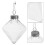 8pcs Clear Fillable Light Bulb Baubles Xmas Tree Decor 9