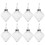 8pcs Clear Fillable Light Bulb Baubles Xmas Tree Decor 10