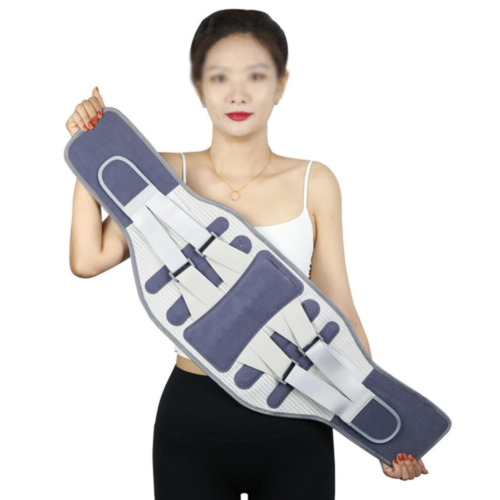 Back Brace Lumbar Support Belt Adjustable Lower Back Pain Relief Sciatica Herniated Disc Neoprene Size M-L
