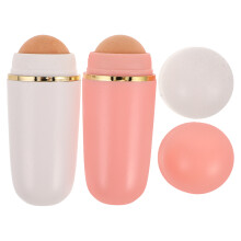 2pcs reusable volcanic stone roller for face oil absorption