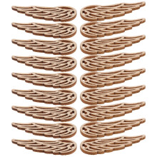 50 pcs unfinished wood angel wings for crafts, ornaments, art projects