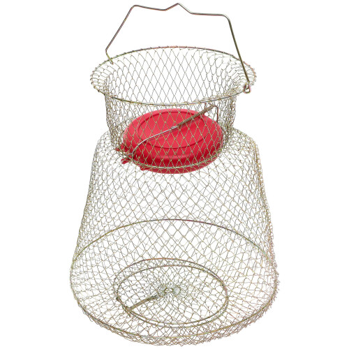 Iron Mesh Fish Cage with Floating Bowl 2