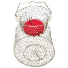Iron Mesh Fish Cage with Floating Bowl