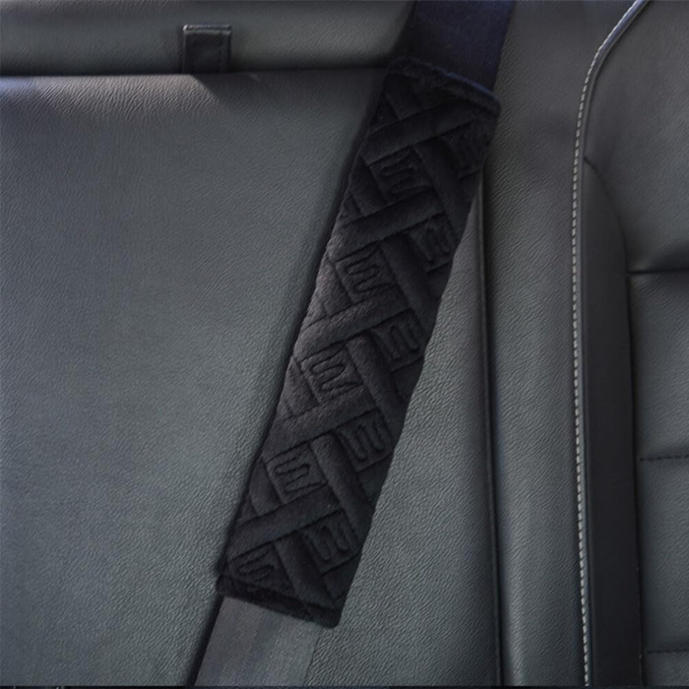 Seat Belt Pads Universal Car Seat Belt Pad Cover 1-Pack Travel Cushion Shoulder Strap Covers Harness Pad Black 9016109016836