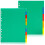 15pcs binder dividers index tabs multicolor write erase 4