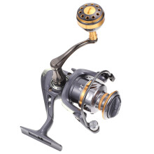 portable durable fishing reel with metal rocker