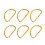20pcs Metal D Ring for Bag Luggage Belt Webbing 7
