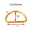 20pcs Metal D Ring for Bag Luggage Belt Webbing 2
