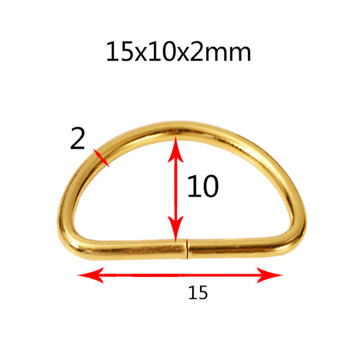 20pcs Metal D Ring for Bag Luggage Belt Webbing 1