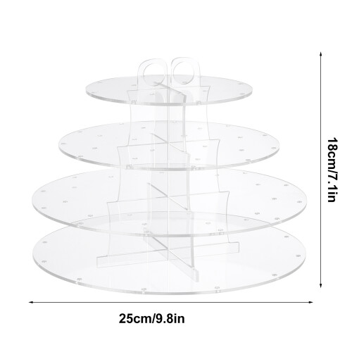 1 pc four-layer lollipop display rack (transparent) 1