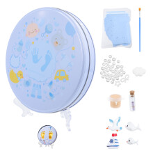 1Set Newborn Footprint Mold Kit Portable Safe Clay Ornament Kit