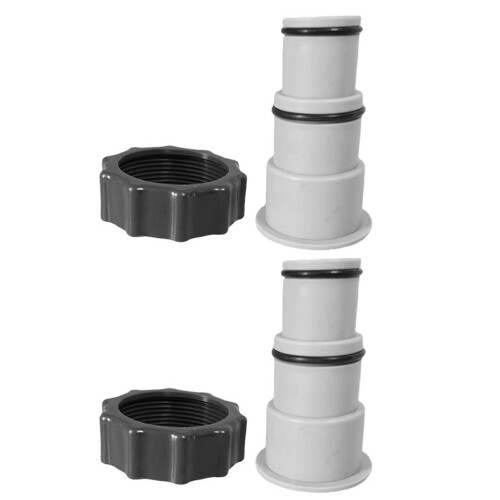 Above Ground Pool Hose Adapter Grey 2pack 2
