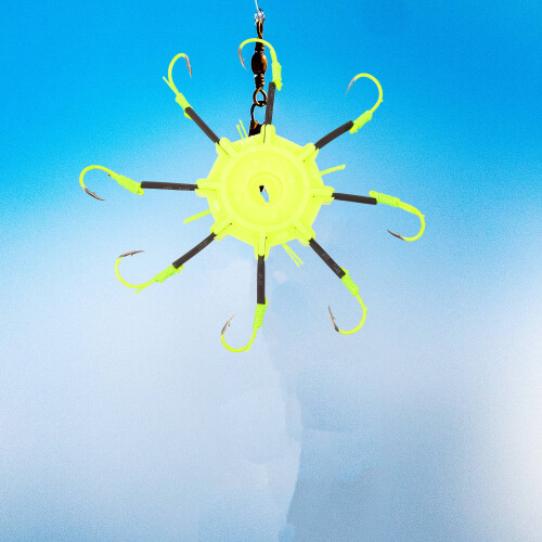 2pcs fluorescent squid hook glow in dark fishing lure 1