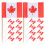 150pcs double-sided canada flag toothpicks for cupcakes cheese fruit 10