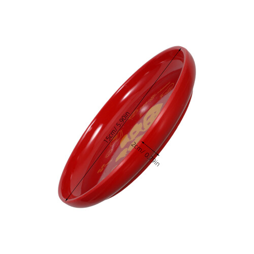4Pcs Festive Red Plastic Fruit Tray Wedding Snack Serving Platter 2