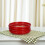4Pcs Festive Red Plastic Fruit Tray Wedding Snack Serving Platter 5