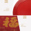 4Pcs Festive Red Plastic Fruit Tray Wedding Snack Serving Platter 8