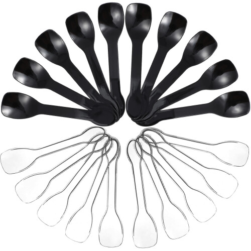 200pcs Plastic Spoons for Cake Dessert Ice