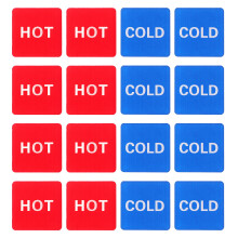 20 unidades adesivos temperatura água quente e fria, impermeáveis