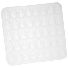 White Silicone Skull Cookie Mold Easy-Clean Creative Baking Tool