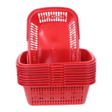 10Stk Berry Korb Kunststoff 1Kg Rot Für Kühlschrank Wohnzimmer Basteln