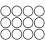 12pcs elastic rubber shock mount bands for condenser mics 10