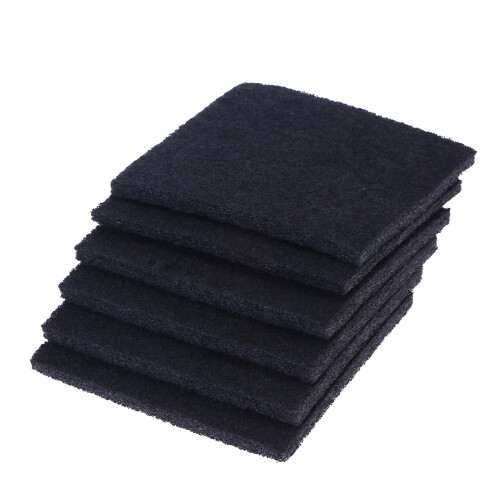 6pcs square carbon filters for cat litter boxes odor control 2