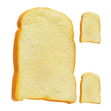 3St Kunstmatige Toast Model Pu Brood Gepelde Voedsel Fotoprop