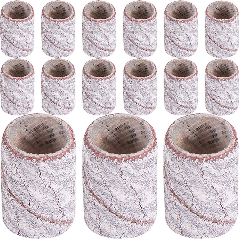 Iplusmile White 200Pcs Fine Grit Sanding Bands For Nail Drill Manicure Polish