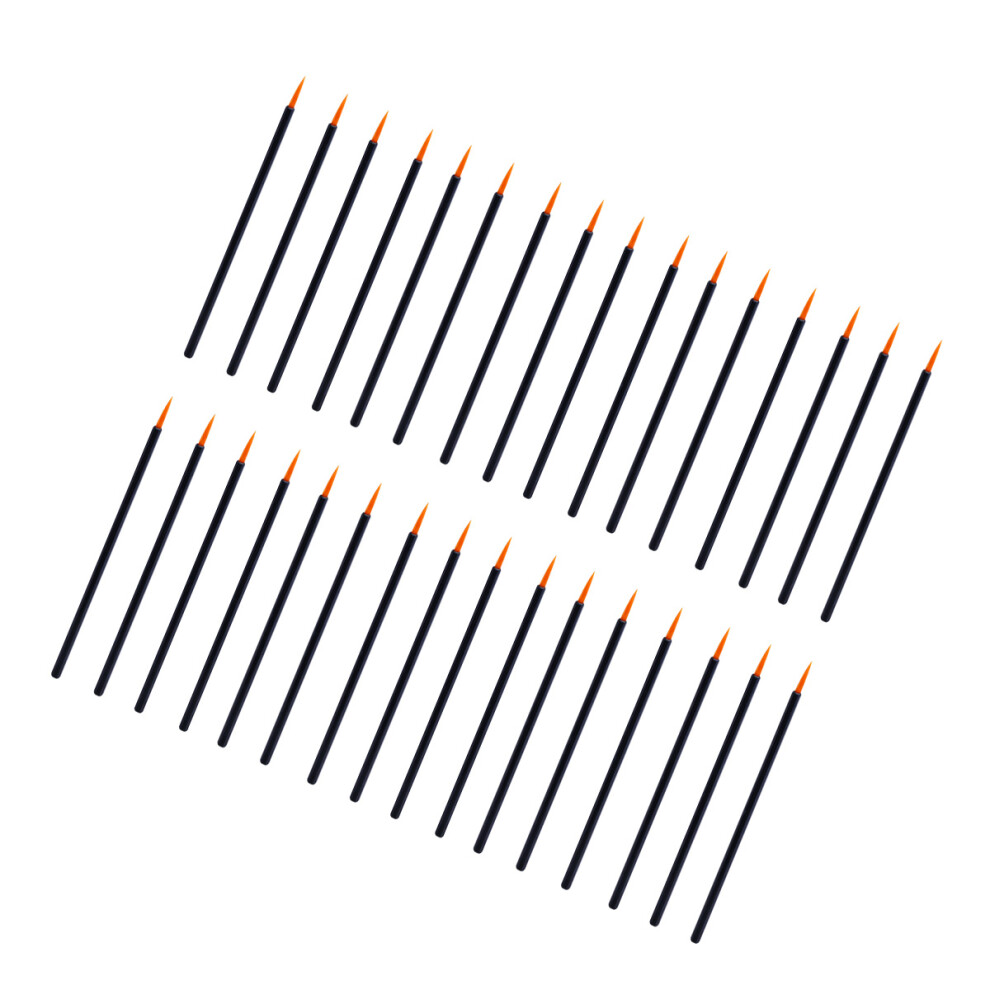 Iplusmile 100Pcs Fine Point Disposable Eyeliner Brush Applicators Lip Tool