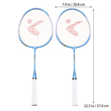 1 pair kids badminton racket aluminum alloy outdoor training set