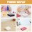 3pcs wool felt needle felting foam pad craft mat for diy projects 8