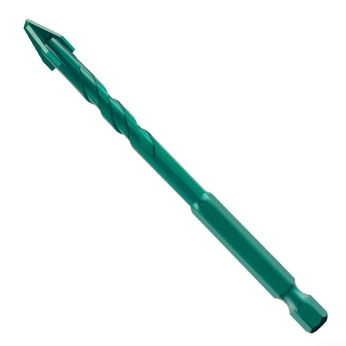 Drill Bits For Electric Screwdriver Tile And Concrete Drilling With Tilted Head Triangular Four-Blade Cross-Eccentric