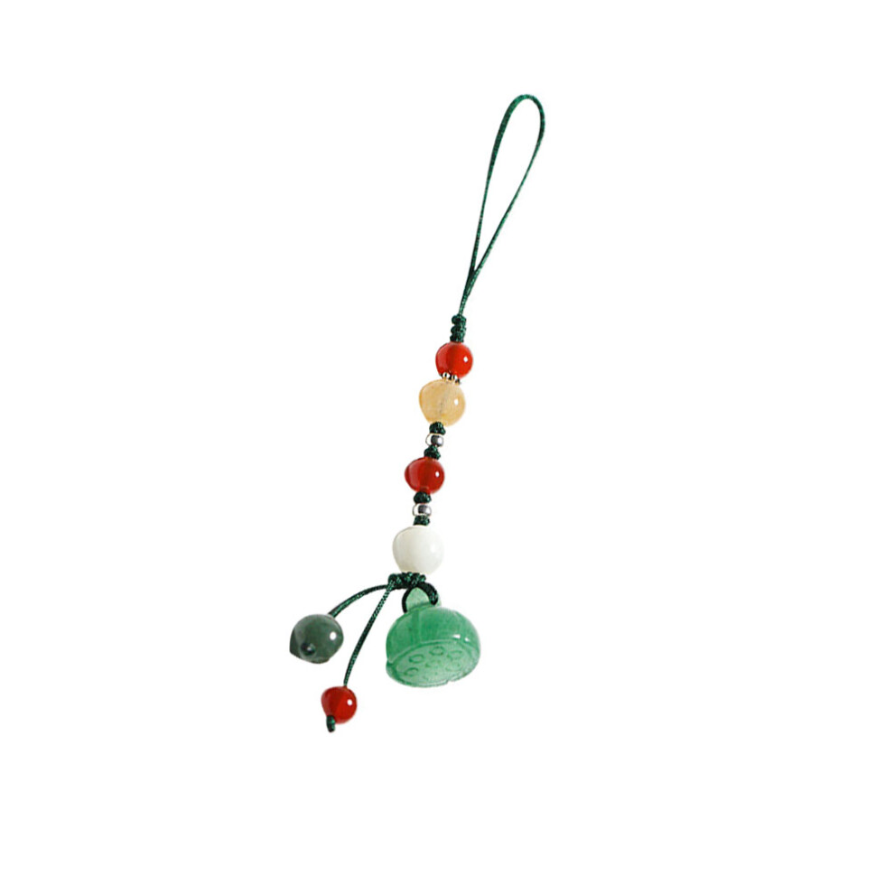 Jade Agate Phone Pendant Keychain For Car Phone Fan 3261586671047