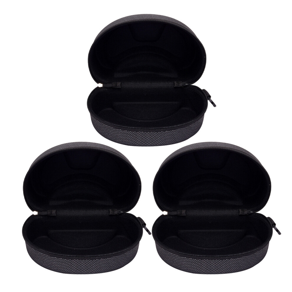 Totority 3Pcs Sports Eyeglass Cases Hard Zipper Sunglass Holder Box
