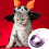 Halloween Cat Collar Scarf: Adjustable 9-14cm Pet Bib, Soft 9