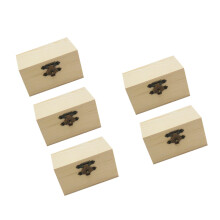 5pcs wooden storage box portable diy craft case for sundries and gifts