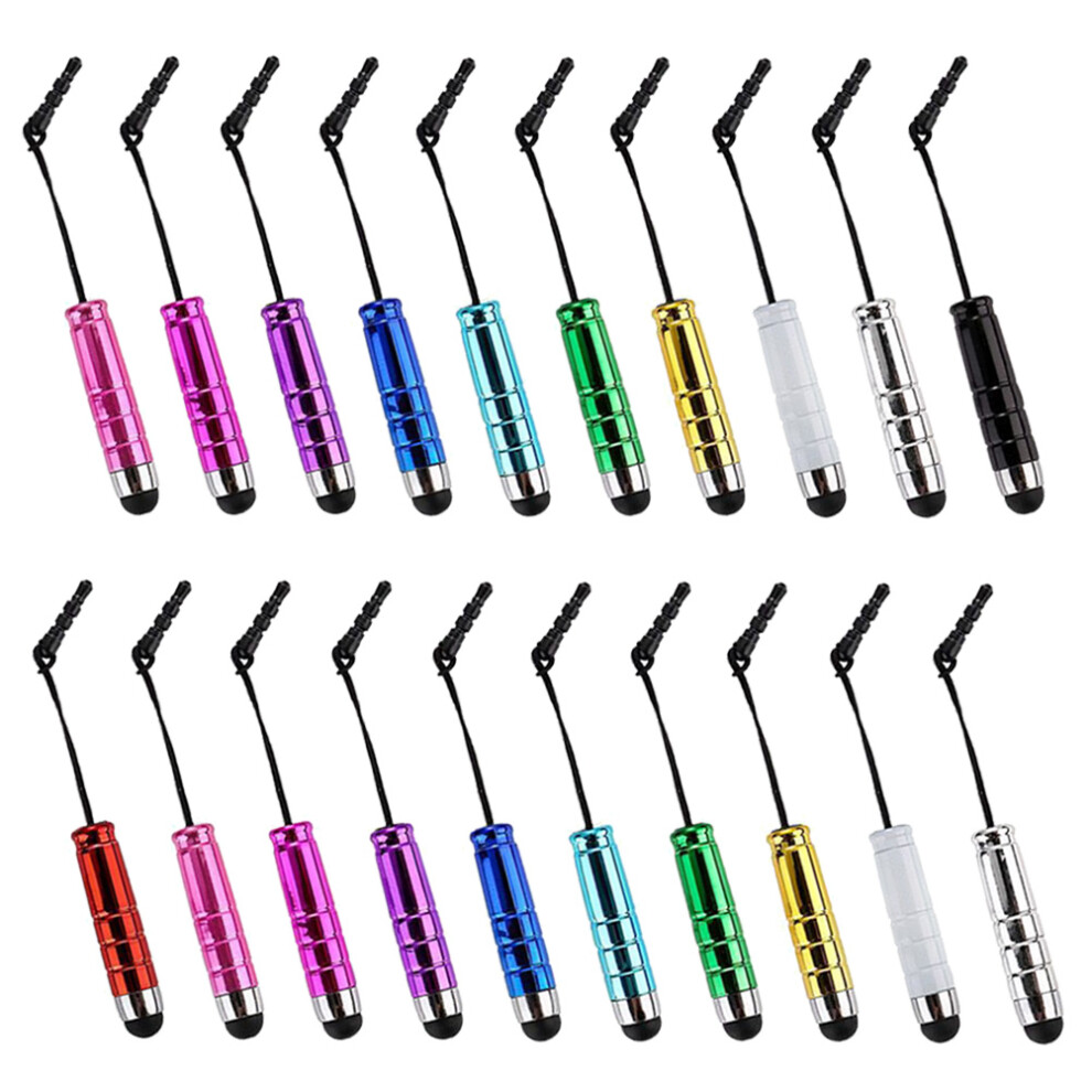 20Pcs Touch Pen Dust Proof Plug For Phone Smart Device Random Color 3261737531015
