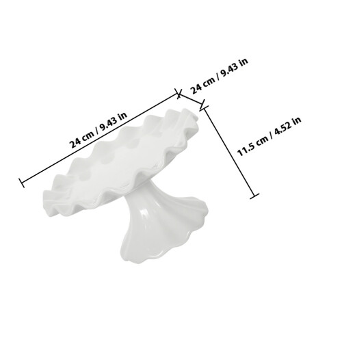 Ceramic Cake Stand High-Foot Dessert Display Plate 1