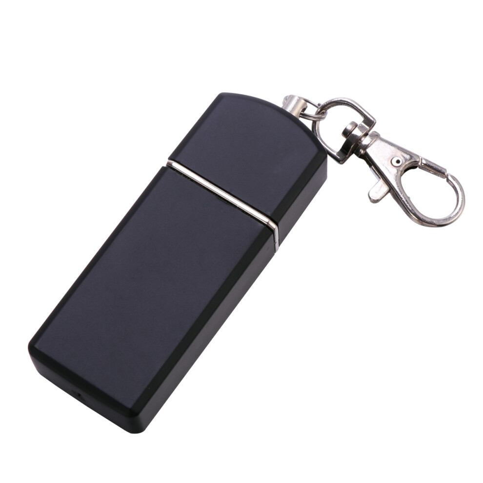 Villcase Black Portable Ashtray With Lid And Key Chain For Outdoor Use