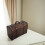 Wooden Storage Chest With Handle Vintage Suitcase Prop 6