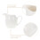 1pc ceramic milk jug sauce cup coffee cup white 10