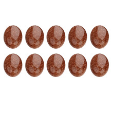 10pcs 18x25mm Oval Stone Flat Back Patches for Jewelry Making