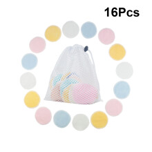 16pcs Reusable Cotton Pads Double Layer Washable with Laundry Bag
