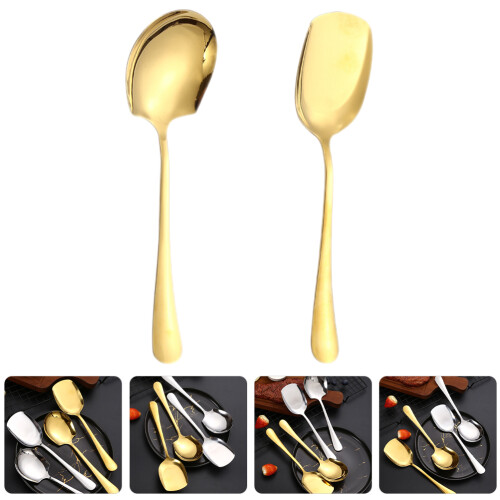 2pcs Stainless Steel Serving Spoon Buffet Utensil 1