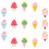 15pcs replaceable push pins ice cream shape thumbtacks map supply 9